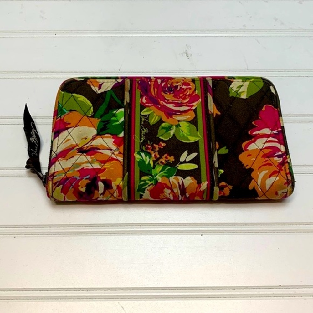 Vera Bradley brown floral wallet